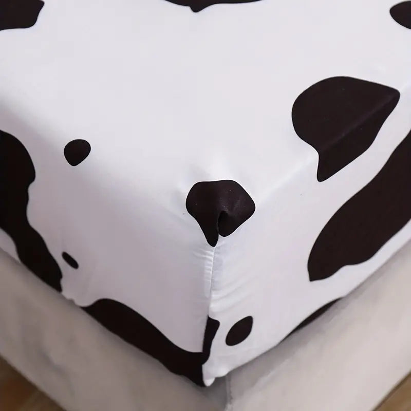 4pcs Cow Print Bedding Set for Bedroom and Guest Room