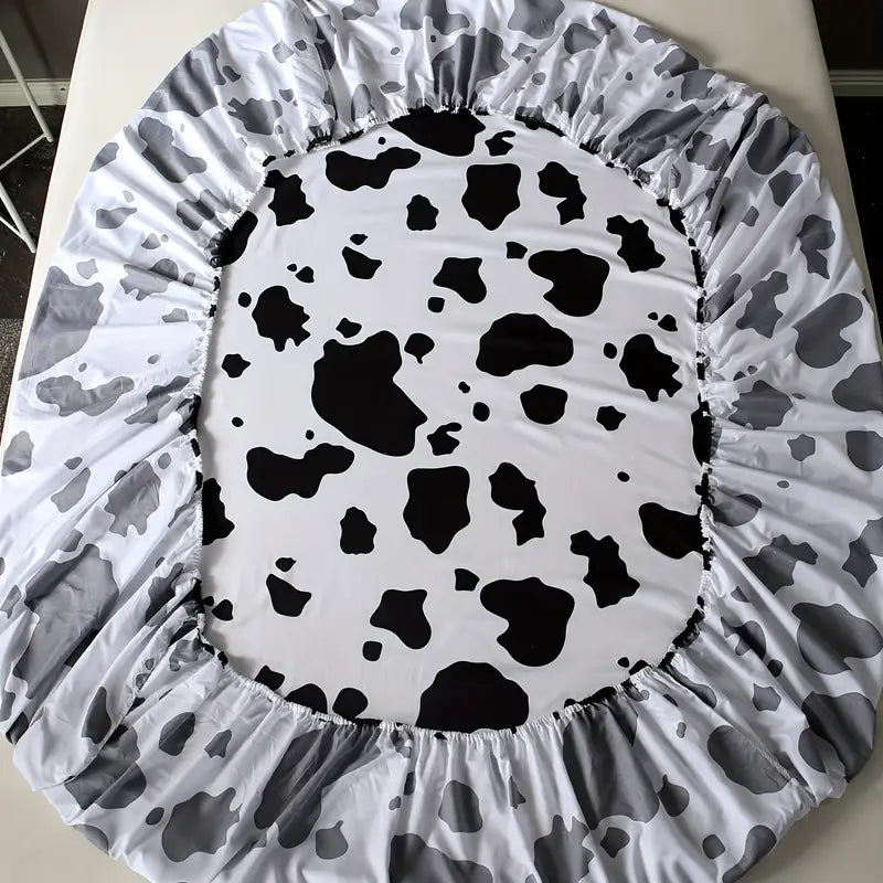 4pcs Cow Print Bedding Set for Bedroom and Guest Room