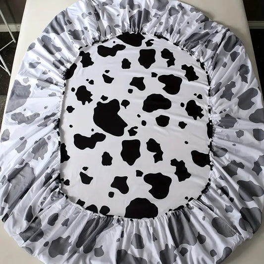 4pcs Cow Print Bedding Set for Bedroom and Guest Room